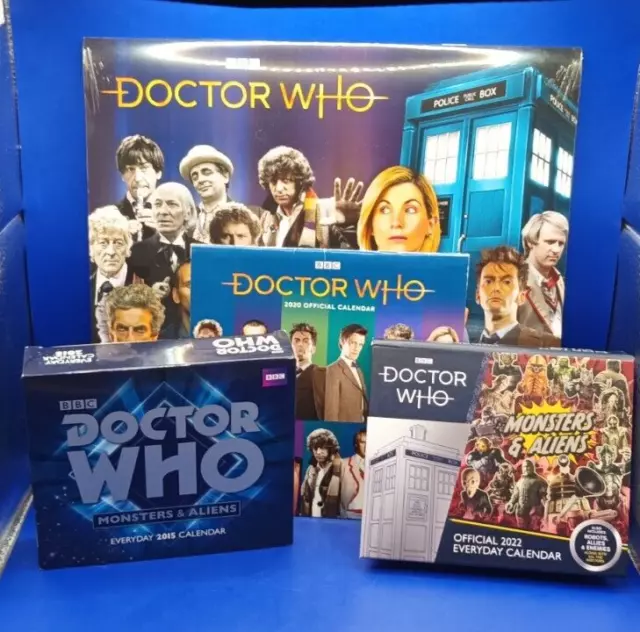 Doctor Who Lot of  Calendars - Official Assorted Calendars. From 2015 to 2023!