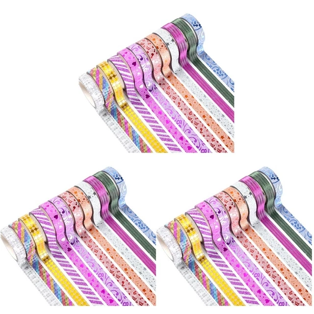 27 rollos hágalo usted mismo planificador cinta artesanal hágalo usted mismo cinta de papel cinta adhesiva cinta de papel