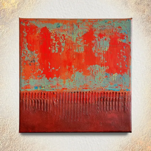 Canvas painting with acrylic Modern textured art Hand painted abstract painting