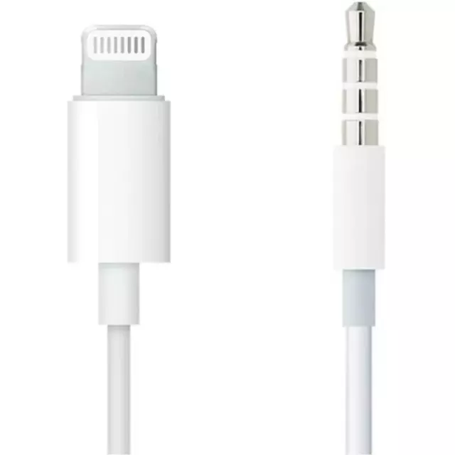 Câble Adaptateur iPhone IOS Jack 3.5mm Mâle Transfert Audio Stéréo Auxiliaire FR