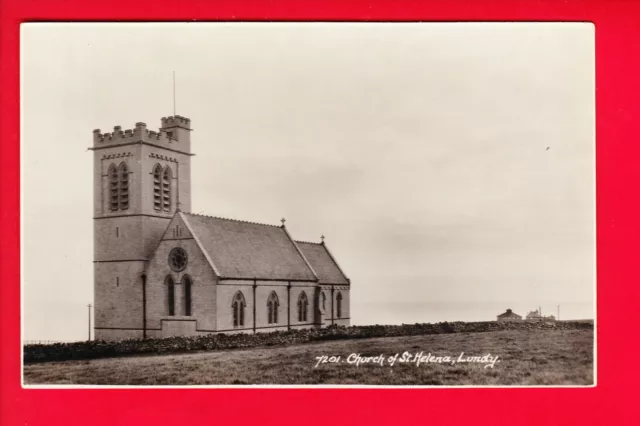 Postcard - LUNDY ISLAND - Church of St. Helena [Sweetman] DOMINO SERIES RP c1930