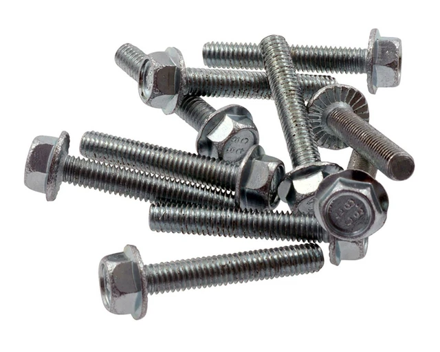 Vis à embase M6x35 10 pièces / argent