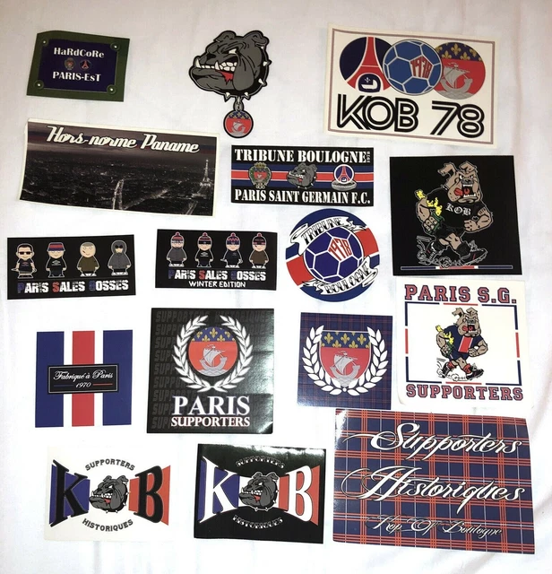 Lot Stickers PSG supporter RARE collector maillot paris saint germain KOB ultra