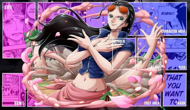 OP One Piece Perona Ghosts Dress Skirt Playmat TCG CCG Playmat Custom Card  Mat