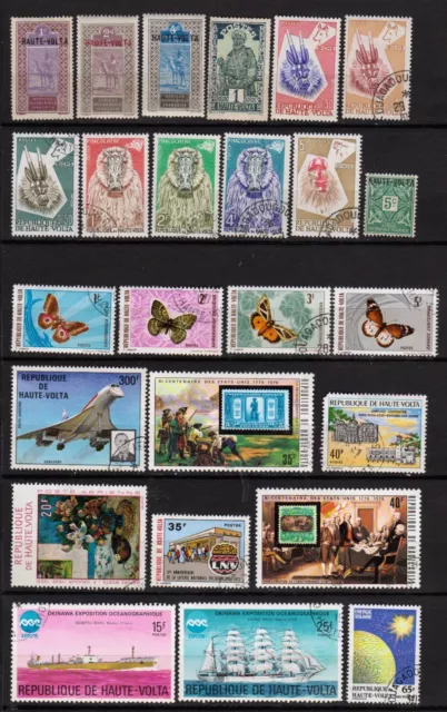 Haute Volta - Colonie française et république - 1920 / 1980 - Plus de 80 timbres