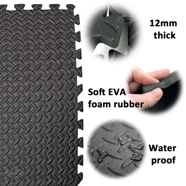 INTERLOCKING GYM MATS EVA Soft Foam Flooring Play Exercise Garage Floor