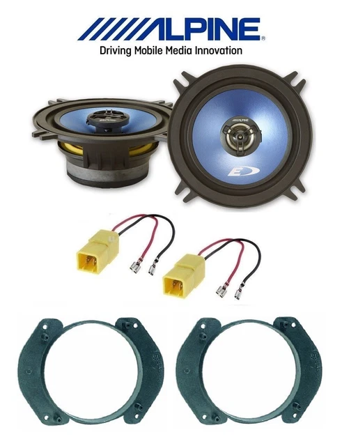 Superauto-hifi Kit 2 Casse Coassiali 13 Cm DCX130.3 + Supporti Per Mercedes Classe C W203 (2001-2007) Posteriore - 2