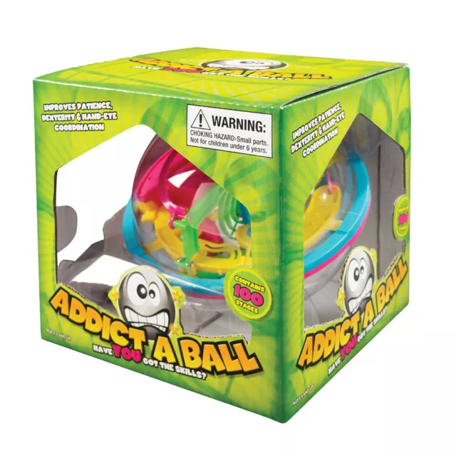 Kidult Addict a Ball 3D Maze 1 Fun Brain Skill Game Toy Kids 5y+ 100 Stages