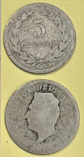 Culls Republica Del Salvador  5 Centavos - Well Worn -  FREE S&H    Lot - 31.409