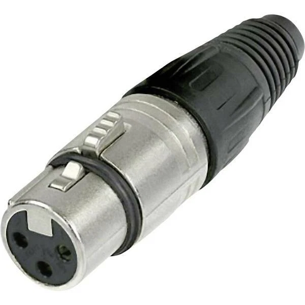 Neutrik nc3fx connettore xlr presa dritta poli 3 argento 1 pz