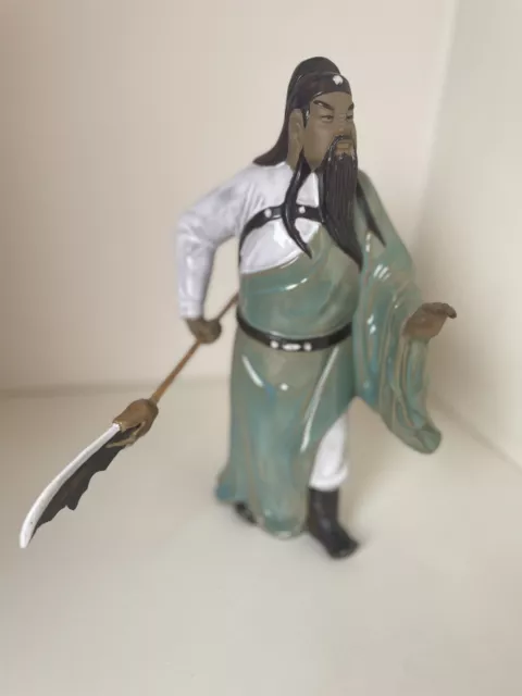 Vintage Chinese Mudman Warlord Figurine - With Sword