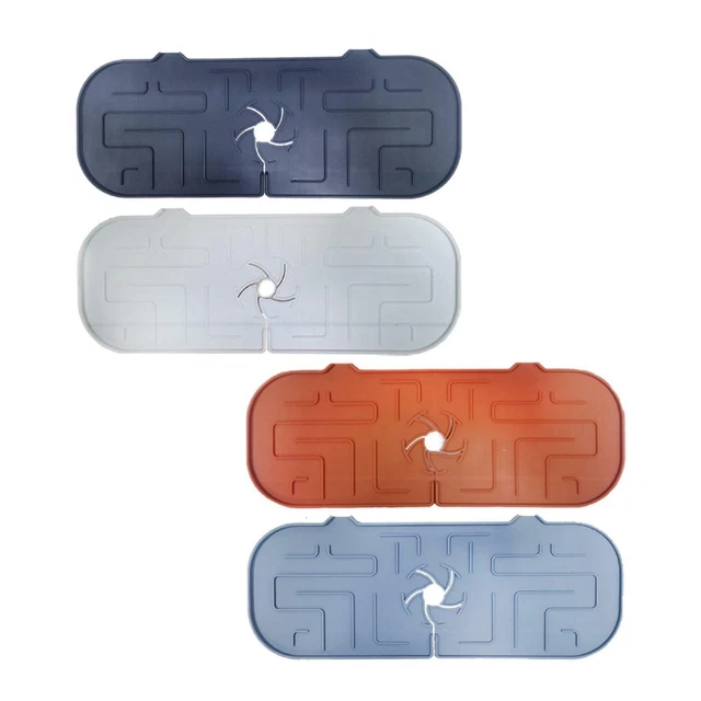 Protection anti-éclaboussures d'évier en silicone - Tapis de robinet de