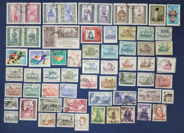 Lot425 Briefmarken Polen Versch Jahrzehnte, Motive Paare Gestempelt