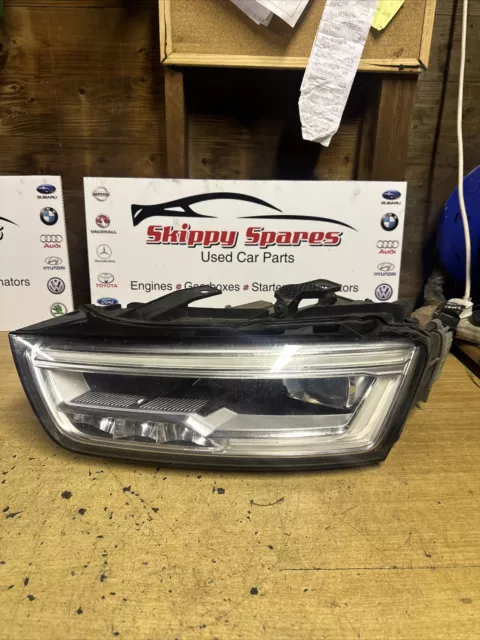 Audi Q3 8U 2018 Facelift Led Headlight N/S Passenger Side Left 8U0941033A