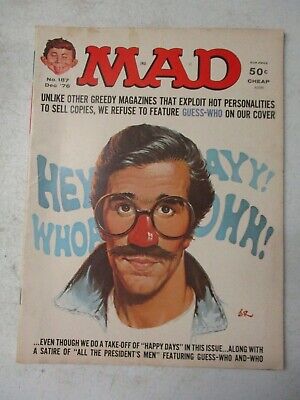 Mad Magazine #187 December 1976 Henry Winkler Happy Days All The President's Men