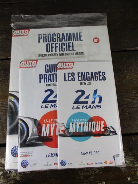 A sealed official Le Mans 24 hour race proramme pack 2017 .