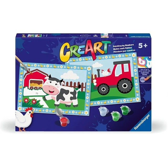 Ravensburger CreArt Serie F – Amigo León | Kit De Pintura Por Números Para Niños De 7 Años En Adelante
