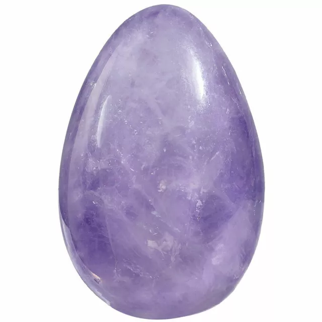 Natural Quartz Crystal Egg Gemstone Healing Exercise Palm Worry Reiki Stones