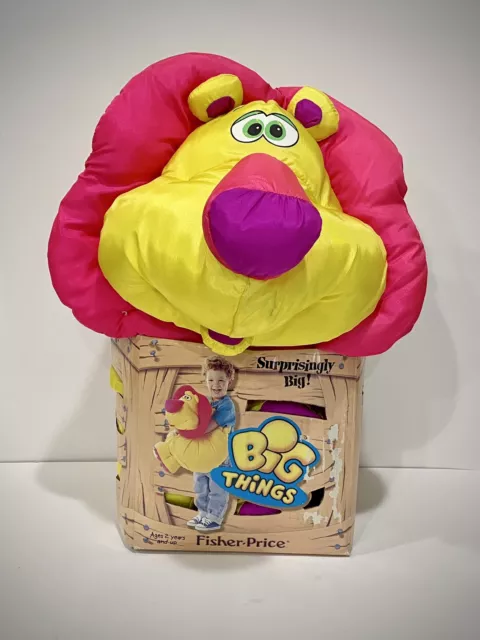 1994 Fisher Price Big Things Puffalump Stuffed Plush Toy Pillow with Box