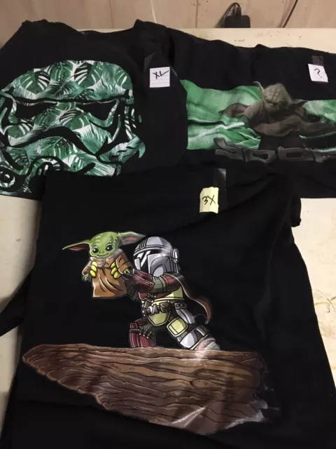 Lot Of Three Star Wars T-Shirts