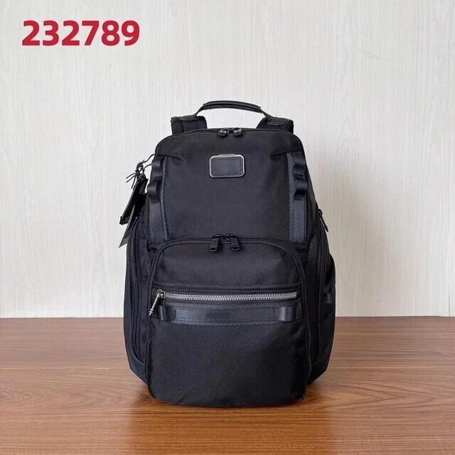 TUMI 232789D Alpha Bravo Business Backpack Bag 13.97x16.92x8.26 in. Black Used