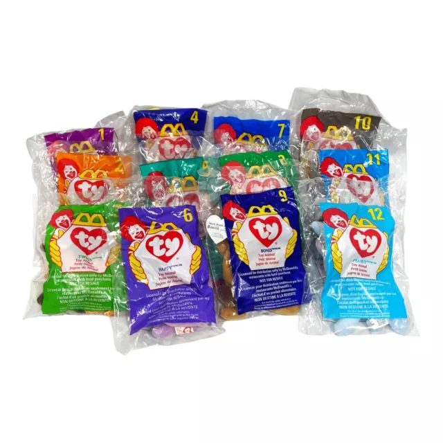 McDonald's TY Teenie Beanie Babies 1998 Special Edition Collector's Set - NEW