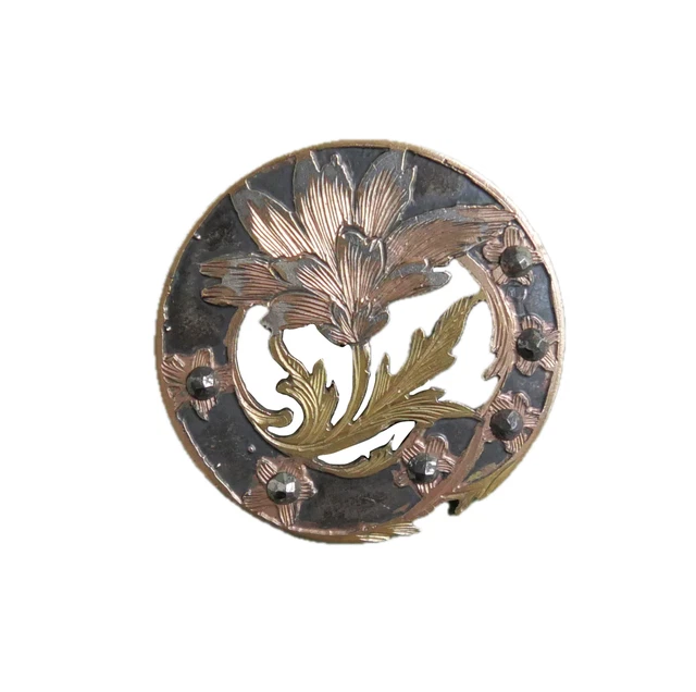 BOUTON ANCIEN - Métal ajouré - Art Nouveau - 36 mm - XIXe - Openwork Button EUR 140,00 - PicClick FR
