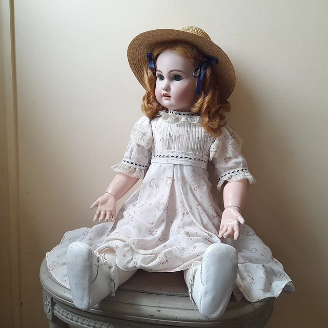 POUPÉE ANCIENNE PORCELAINE Adorable DEP Jumeau 1905 Avec Trousseau et Chien EUR 700,00 - FR