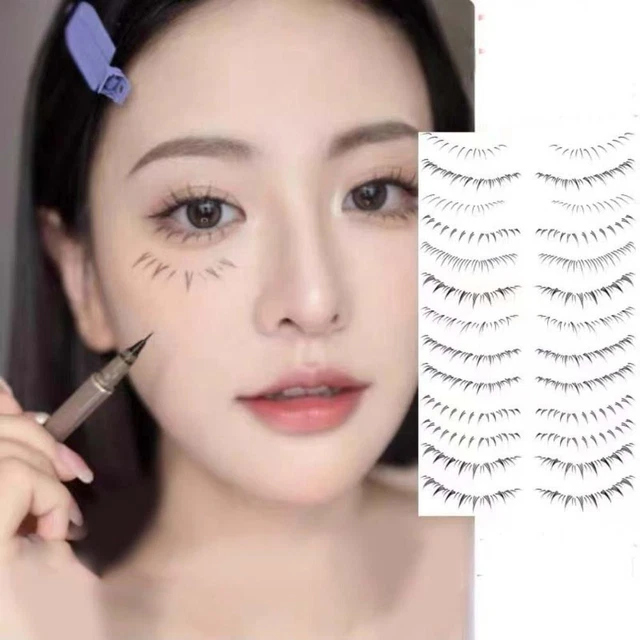 4/8 Pair Under Eye False Eyelashes Tattoo  Eye Makeup Tools