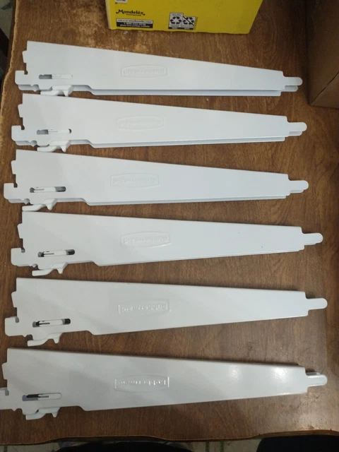 Set Of Six 12-in Rubbermaid Shelf Brackets
