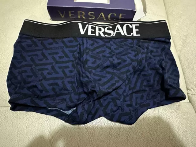 Versace Mens Blue Boxer Shorts Trunks Underwear Size Small S RRP £80