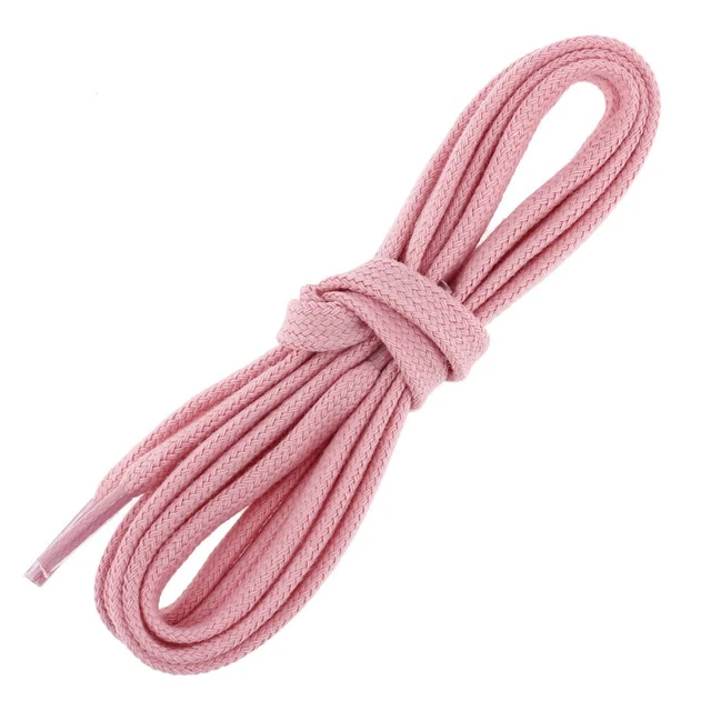 Les Lacets Français. Lacets plats et épais. SNEAKERS, Coton. Rose oeillet.  -