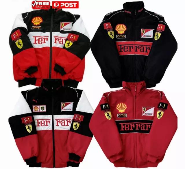 Ferrari jacket red and black hotsell