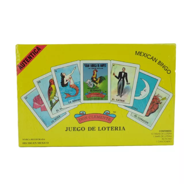 Autentica Juego De Loteria Authentic Card Game Don Clemente Mexican Bingo
