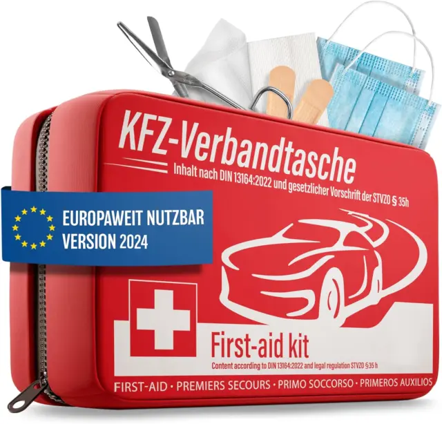 Car first aid kit DIN 13164 plus SÖHNGEN® resuscitation cloth
