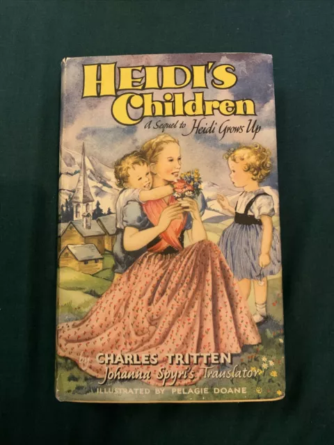 1965 Vintage ‘Heidi’s Children’ Illustrated Book Johanna Spyri Unclipped