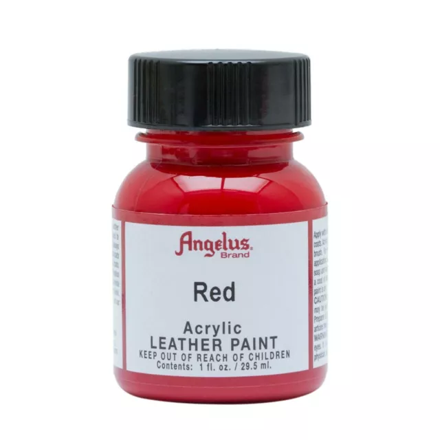 Angelus Acrylic paint RED - 29.5ml For Leather & Synthetic FREE POST