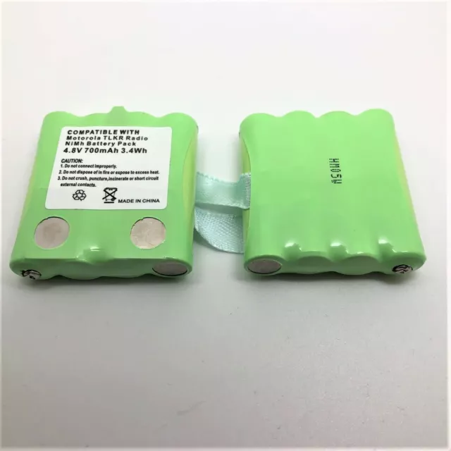 2x BATTERY 4.8V COMPATIBLE WITH MOTOROLA TLKR T50 T60 T80 EXTREME WALKIE TALKIE