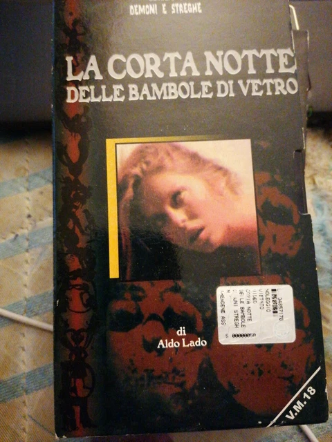 LA CORTA NOTTE Delle Bambole Di Vetro Vhs Nocturno Aldo Lado Raro
