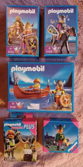 Playmobil "Wikinger-Paket"; alle Figuren OVP! Selten!