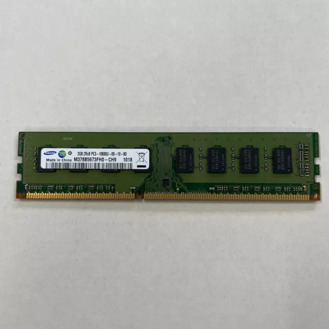 Samsung 2GB DDR3 RAM PC3-10600U 1333MHz non ECC DIMM Memory M378B5673FH0-CH9