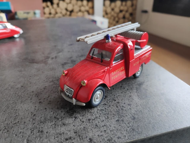 Dubray 1/43 Citroën C4 1930 Sapeurs-Pompiers Lyon Rouge - Miniature Occasion
