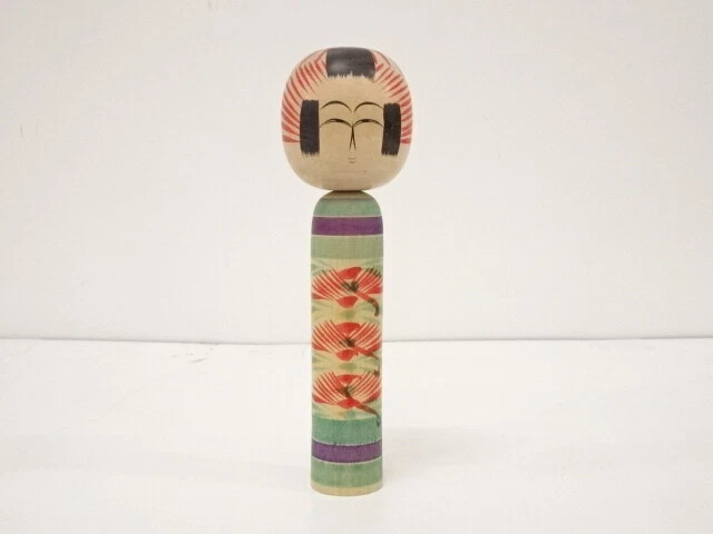 43913# TRADITIONAL JAPANESE CRAFT / KOKESHI DOLL (24.7 cm)/ ARTISAN WORK
