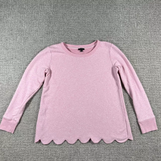 Talbots Shirt Petite P Pink Long Sleeve Pullover Sweatshirt Top Sweater Womens