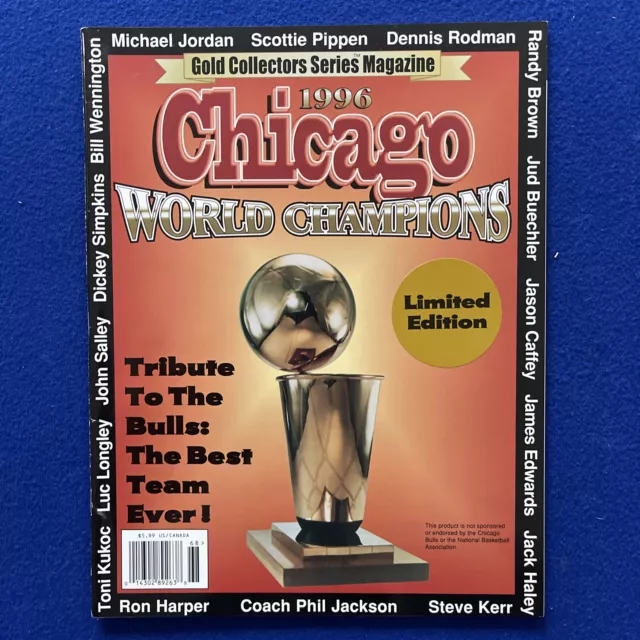 Chicago Bulls 1996 Championship Team Limited Edition Card By Upper Deck