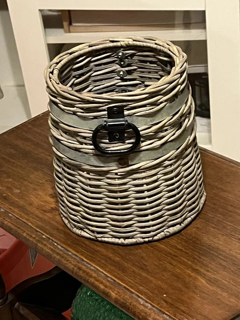 Pottery Barn Utensil Holder Large Rustic Wicker Kitchen