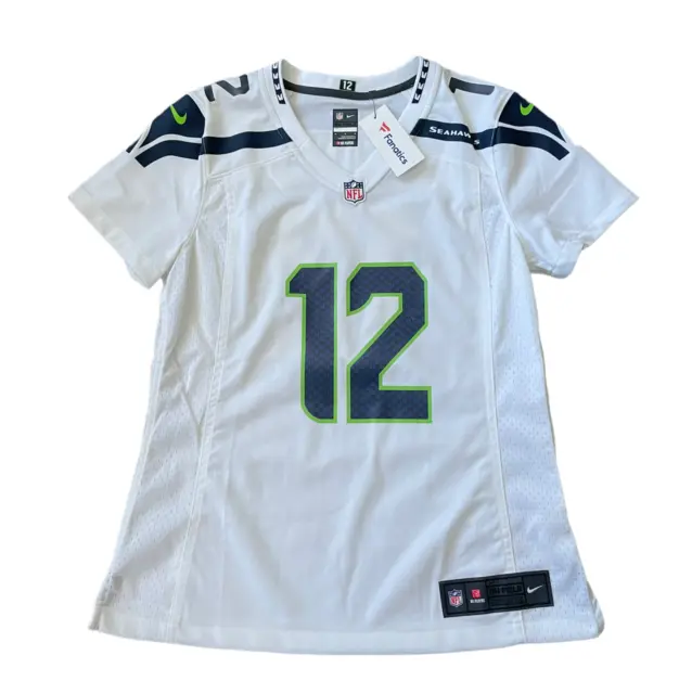 Seattle Seahawks NFL Jersey (Size M) Women's Nike Road Top - Fan 12 - New