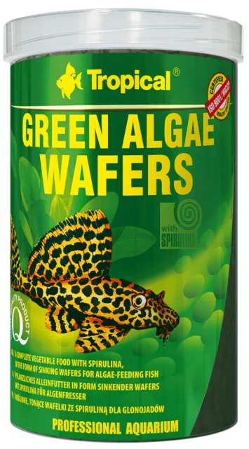Tropical Vert Algae Catfish Plaquette 1000 ML Comprimés de Nourriture Wels Chips