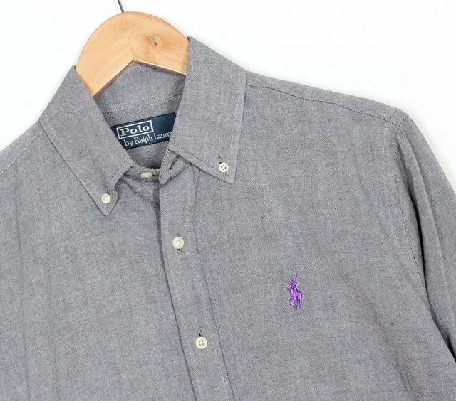 POLO by RALPH LAUREN Camicia formale casual Oxford Uomo Taglia S Manica...
