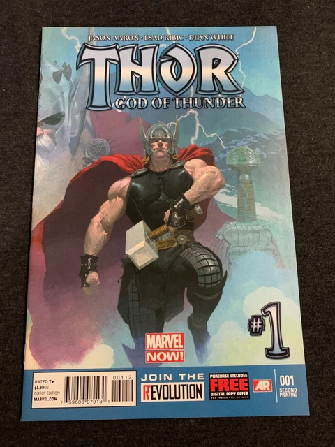Thor God Of Thunder 1 2nd Print Comic Book 2012 Marvel Jason Aaron Run
